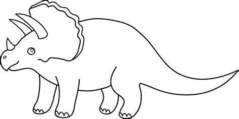 dinosaur clipart black and white